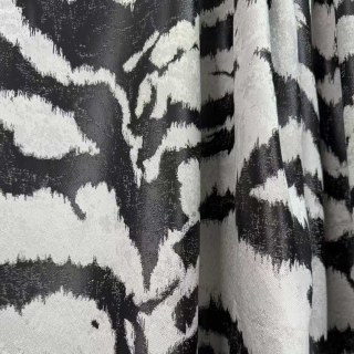 Tiger Stripes Black and White Animal Print Curtain 3