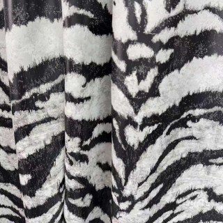 Tiger Stripes Black and White Animal Print Curtain 2