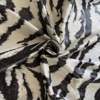 Tiger Stripes Black and White Animal Print Curtain 6