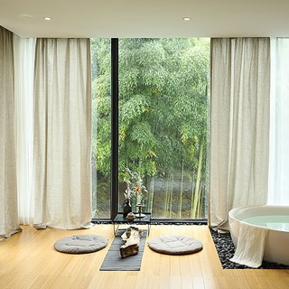 Wabi Sabi 100% Flax Linen Natural Colour Voile Curtain 3