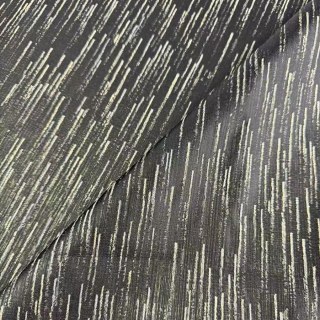 Gilded Stream Black Curtain with Metallic Stripes 5