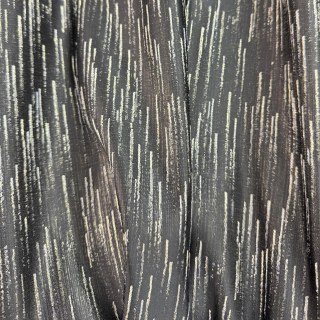 Gilded Stream Black Curtain with Metallic Stripes 3