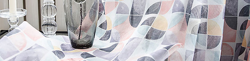 Mid Century Voile Curtain