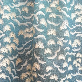 Fluttering Fanburst Art Deco Geometric Teal Curtains 3