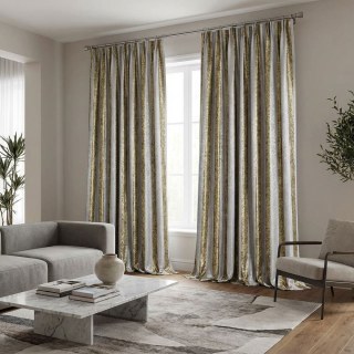 Leopard Lane Gold Striped Animal Print Curtain 4