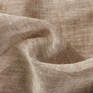 Daytime Textured Weaves Light Brown Sheer Voile Curtain 4