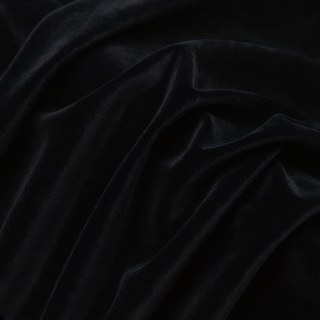 Luminous Luxe Black Velvet Curtains