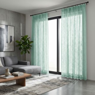A Touch of Sunshine Mint Green Voile Curtain