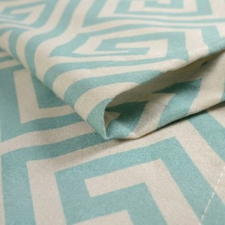 Greek Key Sage Green Curtain 7