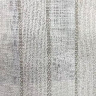 Haven Stripe Oatmeal Natural Linen Cotton Blend Curtains