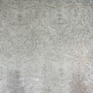 Heritage Luxury Off White Gilded Damask Velvet Curtains 5