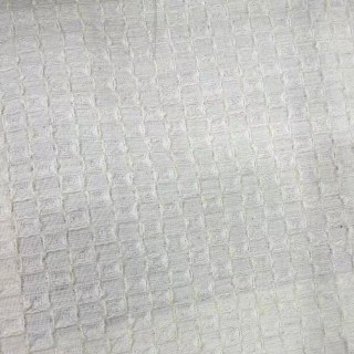 Nature's Grid Off White Linen Cotton Blend Curtains