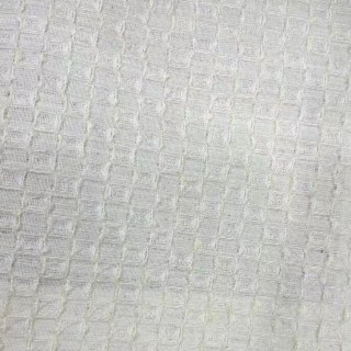 Nature's Grid Off White Linen Cotton Blend Curtains 6