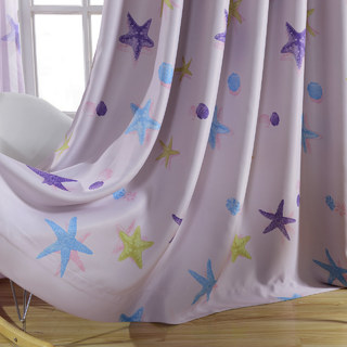 Starfish Baby Pink Blackout Curtain 6