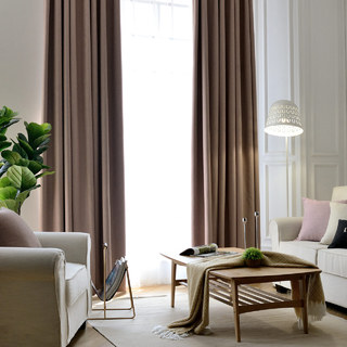 Zigzag Twill Mocha Blackout Curtain Drapes 3