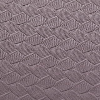 Scandinavian Basketweave Textured Dusky Purple Lavender Velvet Blackout Curtains 5