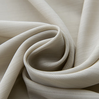 Sundance Textured Striped Beige Light Mocha Sheer Curtain 5