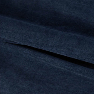 Exquisite Matte Luxury Midnight Navy Blue Chenille Curtain Drapes 6