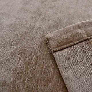 LuxeTouch Chenille Brown Taupe Curtain 3