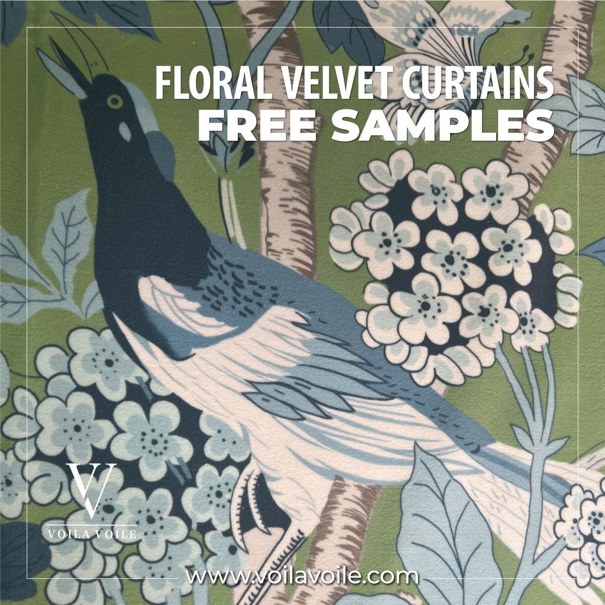 Floral Velvet Curtains Floral Velvet Curtains