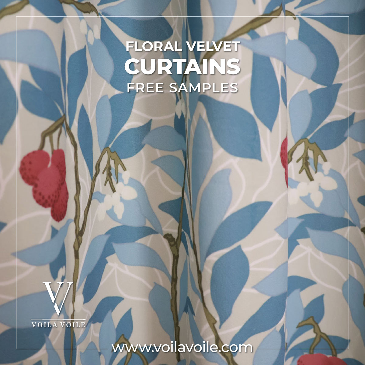 Floral Velvet Curtains Floral Velvet Curtains