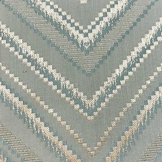Chic Chevron Shimmer Duck Egg Blue Geometric Curtains 4