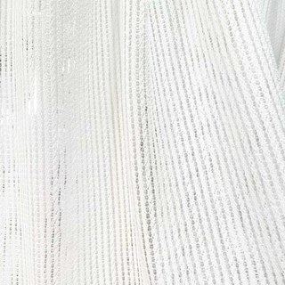 Moonstone Ivory White Textured Striped Sheer Curtain 5