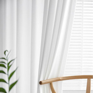 Silk Road Moonlight White Sheer Curtain 2