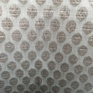 Ethereal Leaf Luxury Jacquard Coffee Brown Geometric Sheer Curtains 4