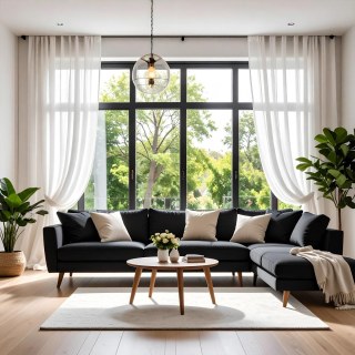 Smarties Brilliant White Soft Sheer Curtain 3