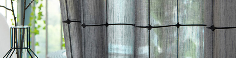 Checked Sheer Curtain