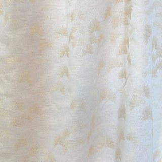 Fluttering Fanburst Art Deco Geometric Cream Off White Curtains 3