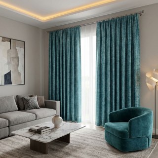 Lattice Sketch Abstract Grid Teal Curtains 3