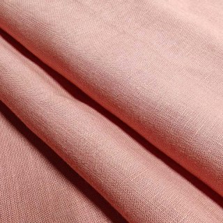 Wabi Sabi Pure Flax Linen Dusky Pink Heavy Sheer Curtain 6