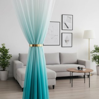 Candy Land Ombre Blue Sheer Curtain 4