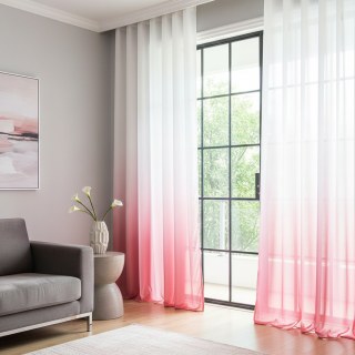Candy Land Ombre Pink Sheer Curtain 2
