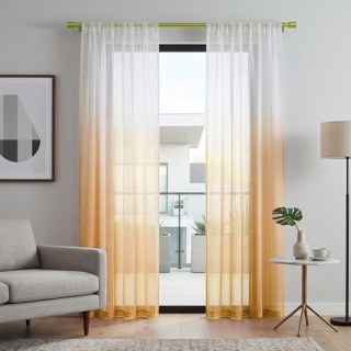 Candy Land Ombre Yellow Sheer Curtain