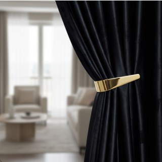 Luminous Luxe Black Velvet Curtains