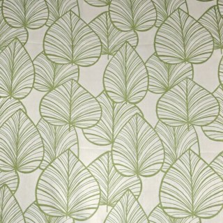 Lush Palm Tree Paradise Textured Green Sheer Curtain 4
