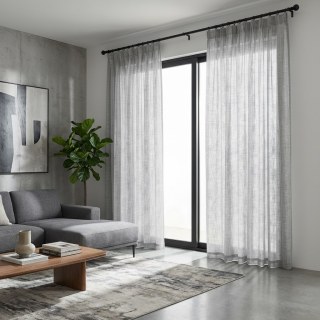 A Touch of Sunshine Gray Semi Sheer Curtain