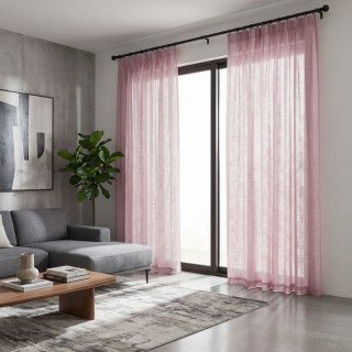 A Touch of Sunshine Pink Sheer Curtain