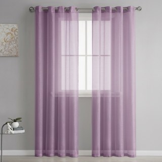Luxe Lavender Purple Sheer Curtain