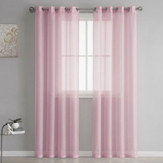 Luxe Pink Sheer Curtain